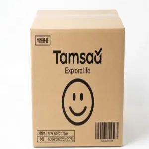 스마일 종이컵 178ml, 1000개입, 1개