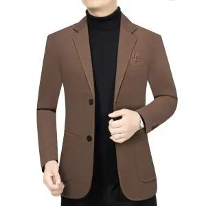 샤오원샵 남성용 캐주얼 패션 룩 오피스 슬림핏 키작남 자켓 봄가을 정장 아우터 꾹3