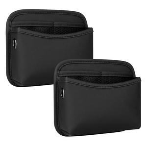 하디옹 카시트 사이드 수납 포켓, 소형 정리함 PU 가죽 카 콘솔 포켓 휴대폰, 열쇠, 선글라스, 지갑, 2팩용 다기능 가방