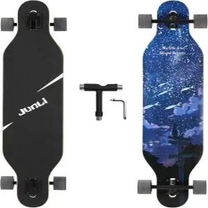 준리 41인치 프리라이드 스케이트보드 롱보드 - 순항 조각 프리스타일 및 활강을 위한 완벽한 크루저