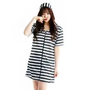 TBZ 파티행사소품 죄수복 분장의상(여자) 파티의상