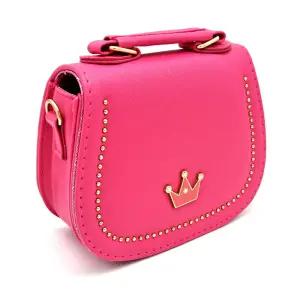 크라운 큐빅 러블리 백 크로스가방 진핑크선물용백 여아백 여자아이 미니백 공주핸드백 어린이 어린이날
