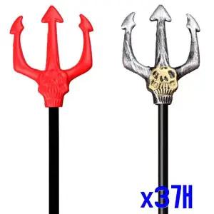 [셀러에이드]TBZ 할로윈 파티소품 레드해골 스펀지삼지창-대 x3개