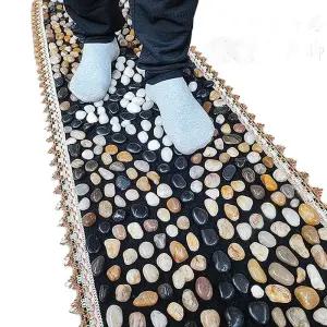 발마사지 자갈 조약돌 소형(40x60cm) 매트 패드 맨발걷기 발지압 컬러풀