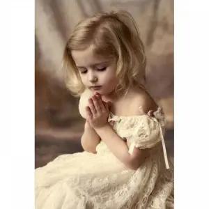 TBZ 소녀의 기도 2 (캔버스) 보석십자수 40x50 캔버스형보석십자수