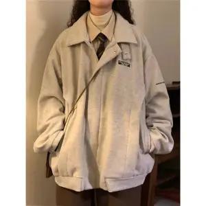 헐크 여성 여친 티 맨투맨 캐주얼 봄가을 빈지 루즈핏 항공 점퍼 코트 KKE3