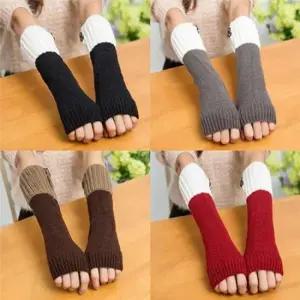 손목토시 투버튼 투톤 암워머 핸드워머 토시 방한워머 겨울장갑