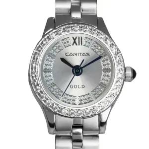 카리타스 고품격 큐빅 보석 여자 선물 명품 예물 고급 원형 메탈 손목 시계 / C14000WF