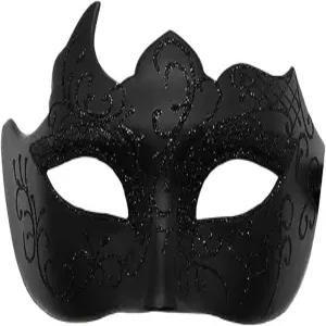 남성용 압콜룰 가면극 블랙 할로윈 베네치아 성인 마디 그라 마스크