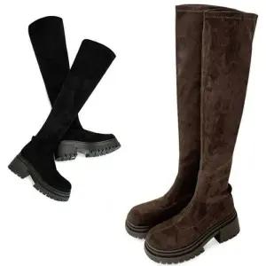 [카미엣뮤즈]스웨이드 니하이 롱부츠_KM24w179