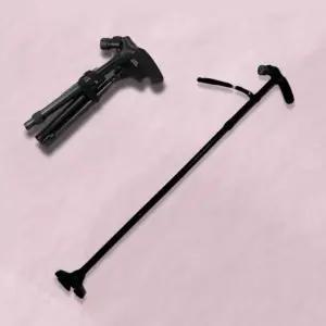 접이식 접이식지팡이 지팡이 노인 길이조절 노인지팡이 랜턴