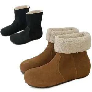 [카미엣뮤즈]스웨이드 퍼 부츠_KM24w197