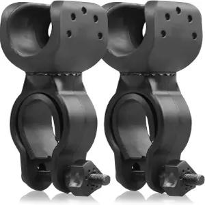 보행기용 지팡이 홀더 휠체어 롤레이터용 유니버설 액세서리 시니어용 클립 2개