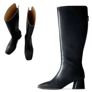 [카미엣뮤즈]미들힐 슬림 롱부츠_KM24w206