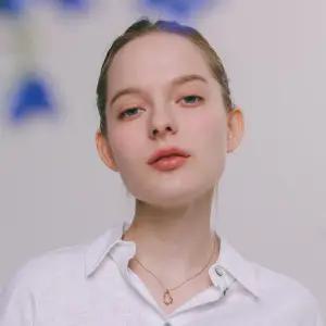 [제이로렌]제이로렌 14K 청다이아 달리 로즈골드 목걸이 G0292