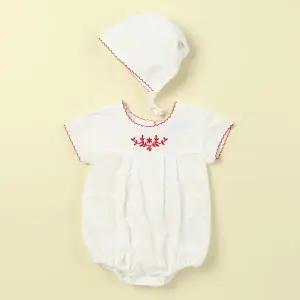 [롯데백화점]타티네쇼콜라 (출산 백일,돌선물)플레르자수슈트SET TTNMBO045W