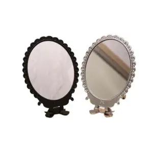 공주 손거울 겸 스탠드거울 대 1개 화장대 탁상거울 엔틱거울 미니거울 휴대용거울 화장거울