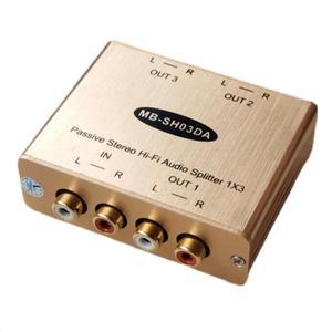 3채널 패시브 스테레오 하이파이 오디오 분배기  1X3 아날로그 RCA 절연 노트북 DVD 플레이어 용