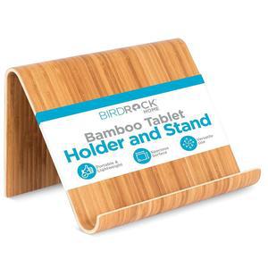소피아 + 샘 대나무 태블릿 홀더 및 스탠드 - 천연 목재 전자책 리더기, 스마트폰 주방 테이블탑 정리함 책, 요리책, 기기용 휴대용