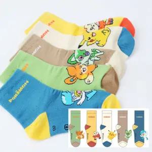 유아아동양말 c포켓25 몬스터 5족세트아이 남아 여아 유치원 어린이집 선물용 포켓몬 긴목 동양 캐릭터