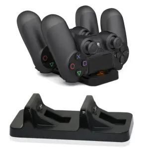 게임패드거치대 PS4 충전기 Sony 소니 Playstation 4 스탠드 USB 충전 도킹스테이션 이중 핸들 무선