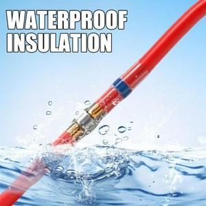 방수 솔더 씰 슬리브 스플 라이스 터미널 구리 열 수축 전선 버트 커넥터 AWG22-18 와이어