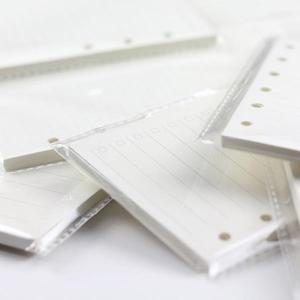 A5 A6A7 45 매 루스 리프 노트 리필 나선형 바인더 내부 페이지 주간 월간 할 일 라인 도트 그리드 종이 문