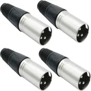 전동 스쿠터 휠체어용 4PCS 3핀 배터리 충전기 포트 플러그 커넥터