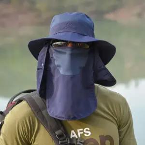 [옷자락]남자 여자 야외활동 캠핑 낚시 햇빛가리개 모자