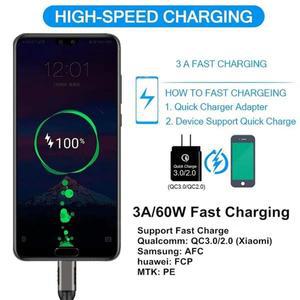 10Gbps USB3.2 Gen2 케이블 USB 3.0/3.1/3.2 A to C 데이터 전송 SSD 하드 디스크 3A 60W QC 3.0