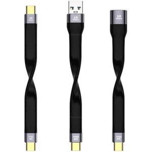 숏 USB-타입C 케이블 USB 3.1 Gen 2 고속 충전 와이어 Mac 호환Book 호환용 호환 4K 10Gbps 동기화 데이터