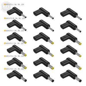 USB C PD-DC 전원 커넥터 범용 호환 5V 9V 12V 타입C-DC 잭 플러그 충전 어댑터 변환기 라우터 태블릿 미니