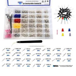940Pcs 커넥터 핀 터미널 자동차 차량용 호환 전기 와이어 남성 여성 압착 키트 비 절연 플러그