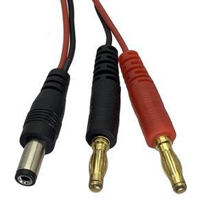 충전 케이블 DC 전원 5.5x2.1mm 남성 4mm 바나나 플러그 22AWG 와이어 60CM Lipo 배터리 드론 항공기 모델