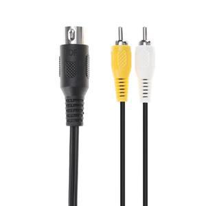 Sega Genesis 1 메가 드라이브 마스터 시스템 연결 코드 와이어 용 호환 1.8m 5핀 AV 오디오 비디오 컴포넌