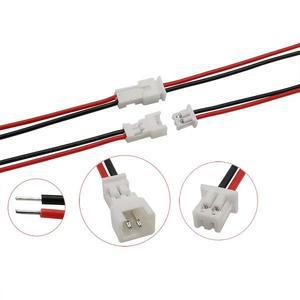 마이크로 JST 1.25mm PH 2.0mm MX XH 수 암 플러그 와이어 케이블 커넥터 배터리 충전 2핀 5 쌍 10 쌍