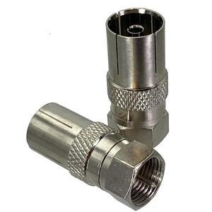 1pcs F TV-IEC PAL DVB-T 수 플러그 암 잭 Striaght RF 어댑터 커넥터 동축 와이어 터미널