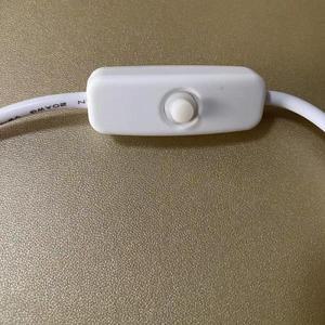 On/Off 스위치 버튼이  USB 타입C 연장 케이블 흰색 수-암 커넥터