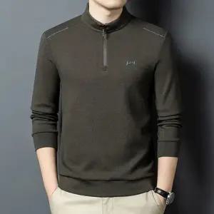 코아픽샵 남친 캐주얼 하이넥 긴팔 맨투맨 티셔츠 반집업 봄가을 트렌드 키작남 꾹3