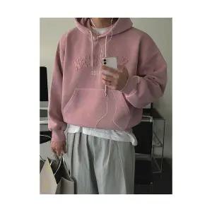 코아픽샵 남자 키작남 맨투맨 가을옷 후드 오피스룩 캐주얼 풀오버 꾹3