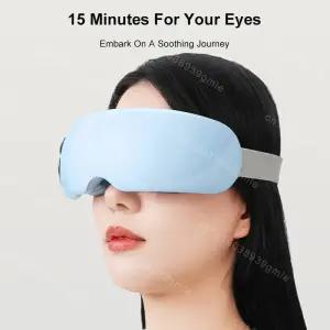 눈마사지기 안구 안마기 멀티 이펙트 스마트 스팀 아이 마스크 전기 3D 눈 관리 마사지 기기 온열 압박 마
