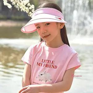 여아썬캡 초등 여름 선캡 어린이 모자 핑크 키즈 아동 캐릭터 휴대용 로라앨리mno360
