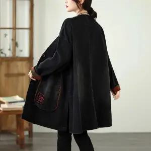 솔저스여사친 데님 하프 가을 빈티지 브이넥 코트 오버핏 트렌치 포켓 빅 OPH3