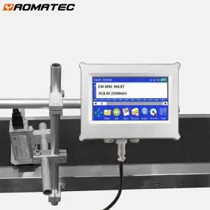Y45L 12.7mm 25개 언어 자동 코딩 기계 마스크 로고 프린터 온라인 잉크젯 열전사 TIJ