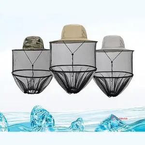 방충모자 접이식 스트랩 양봉 벌망 쿨 낚시 벌초 여름 쿨낚시 망사 캠핑 기능성 모기 차단 얼굴보호 썬캡mn