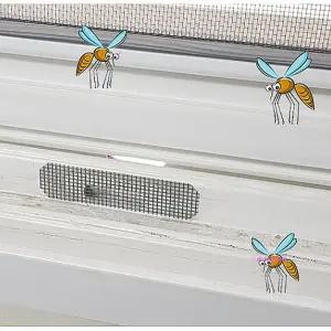 물구멍방충망 검정 창문 50개 벌레 샷시 국산 붙이는 샤시 스티커 날파리vwx508