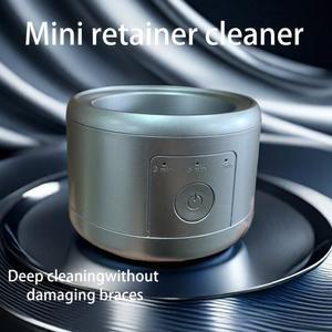 USB 전기 초음파 틀니 세척기 다기능 관리 보이지 리테이너 기기 박스 충전식 않는