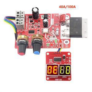AC9-12V DIY NY-D01 제어 보드 40A/100A 스폿 용접기 패널 조정 시간 전류 디지털 디스플레이