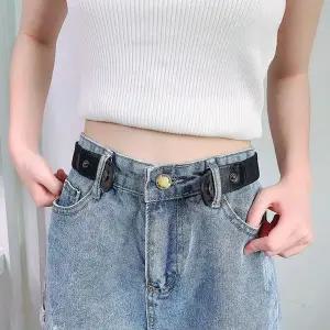 밴딩 4컬러 노버클 히든벨트 똑딱이 밴딩스트레치벨트