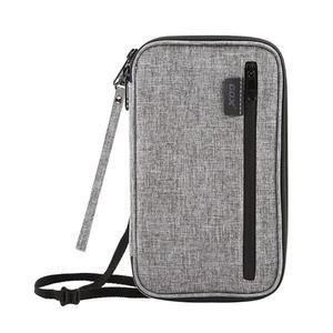 여행 가족용 GOX 여권 홀더 여성용 여행용 파우치 및 RFID 방수 지퍼 케이스가 포함된 서류(그레이)